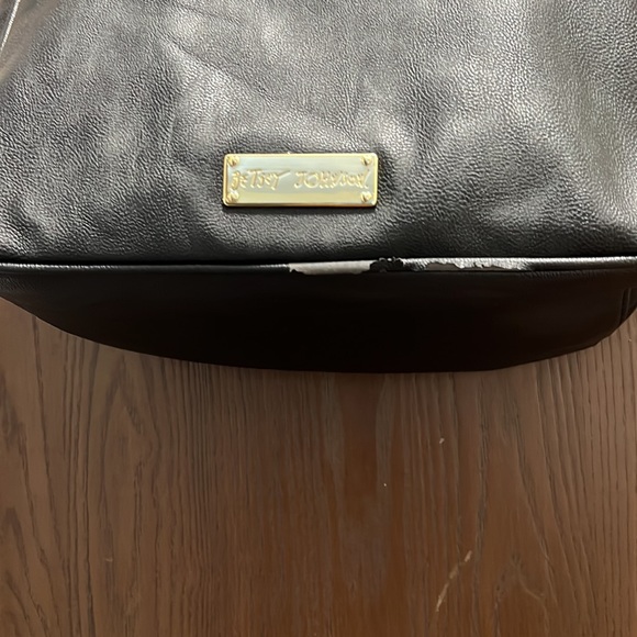 Betsey Johnson Black Satchel polka dot bow - Picture 13 of 14